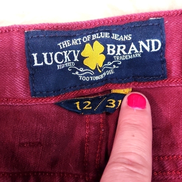 Lucky Brand Maroon Riley Cut Off Shirts - Picture 3 of 5